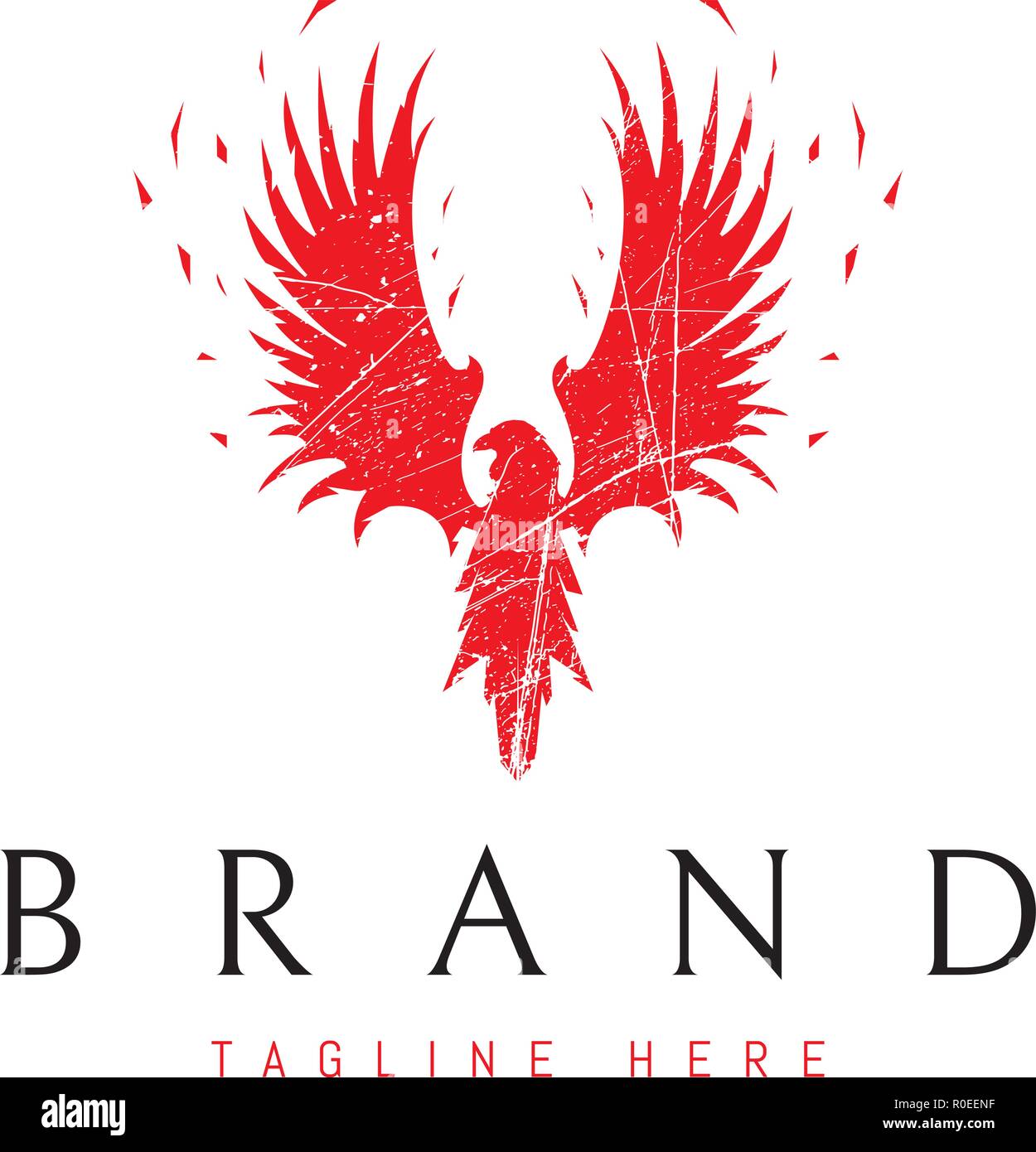 Phoenix Red vector logo Stock Vector