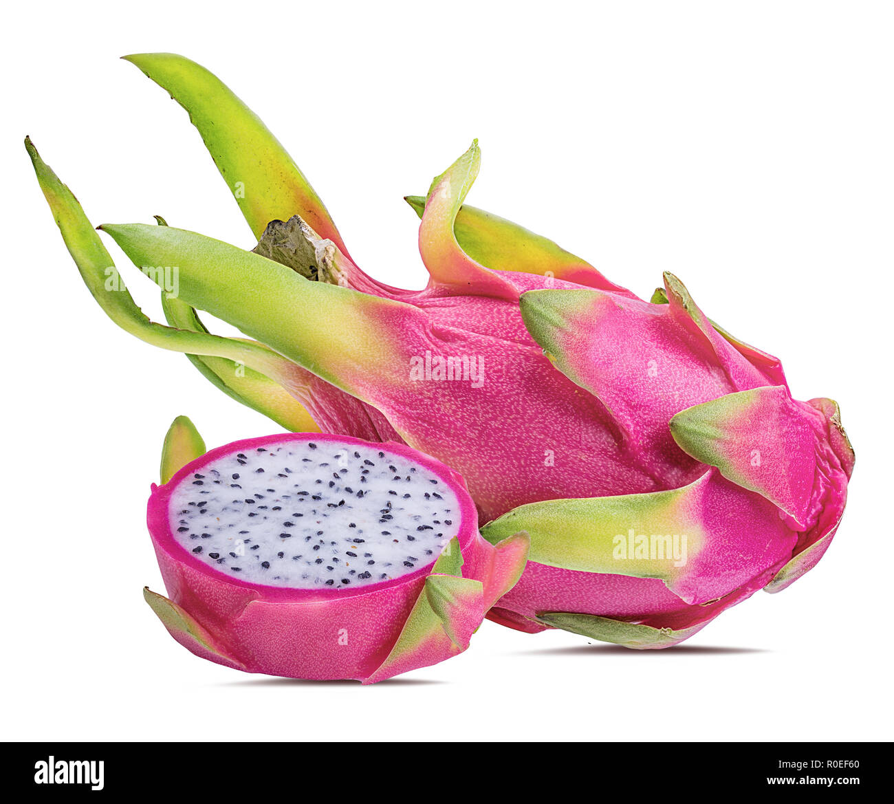 dragon fruit isolated on white background Stock Photo