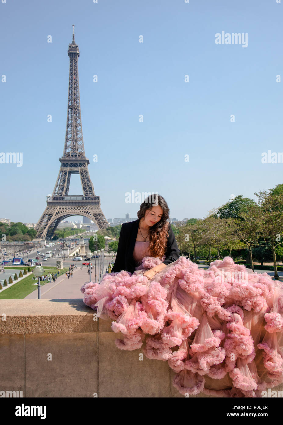 Pink Eiffel Tower High Resolution Stock Photography and Images - Alamy