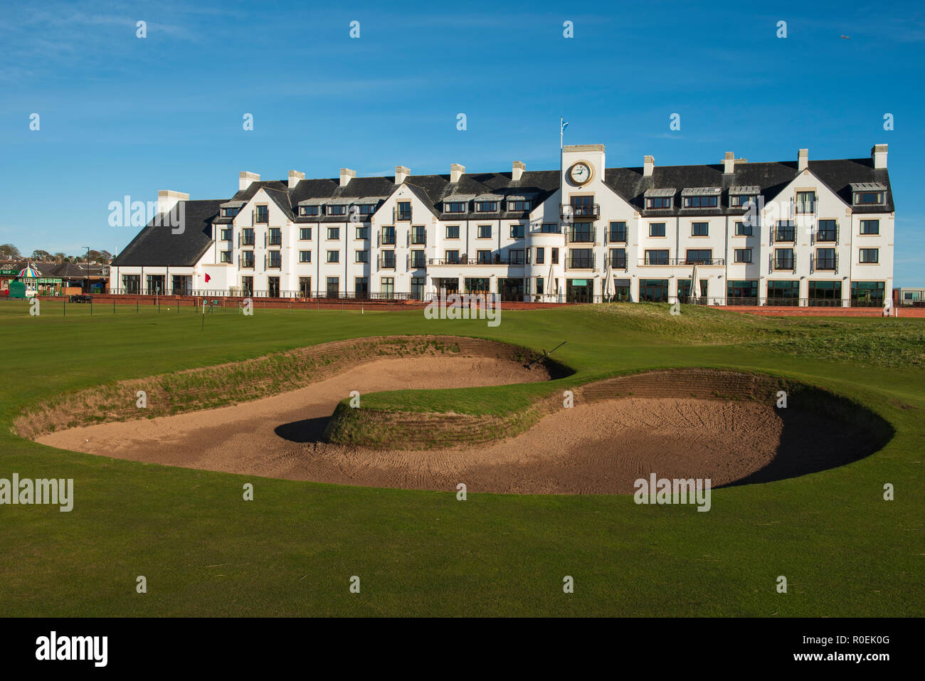 Carnoustie Golf Course and Hotel, Angus, Scotland. Stock Photo