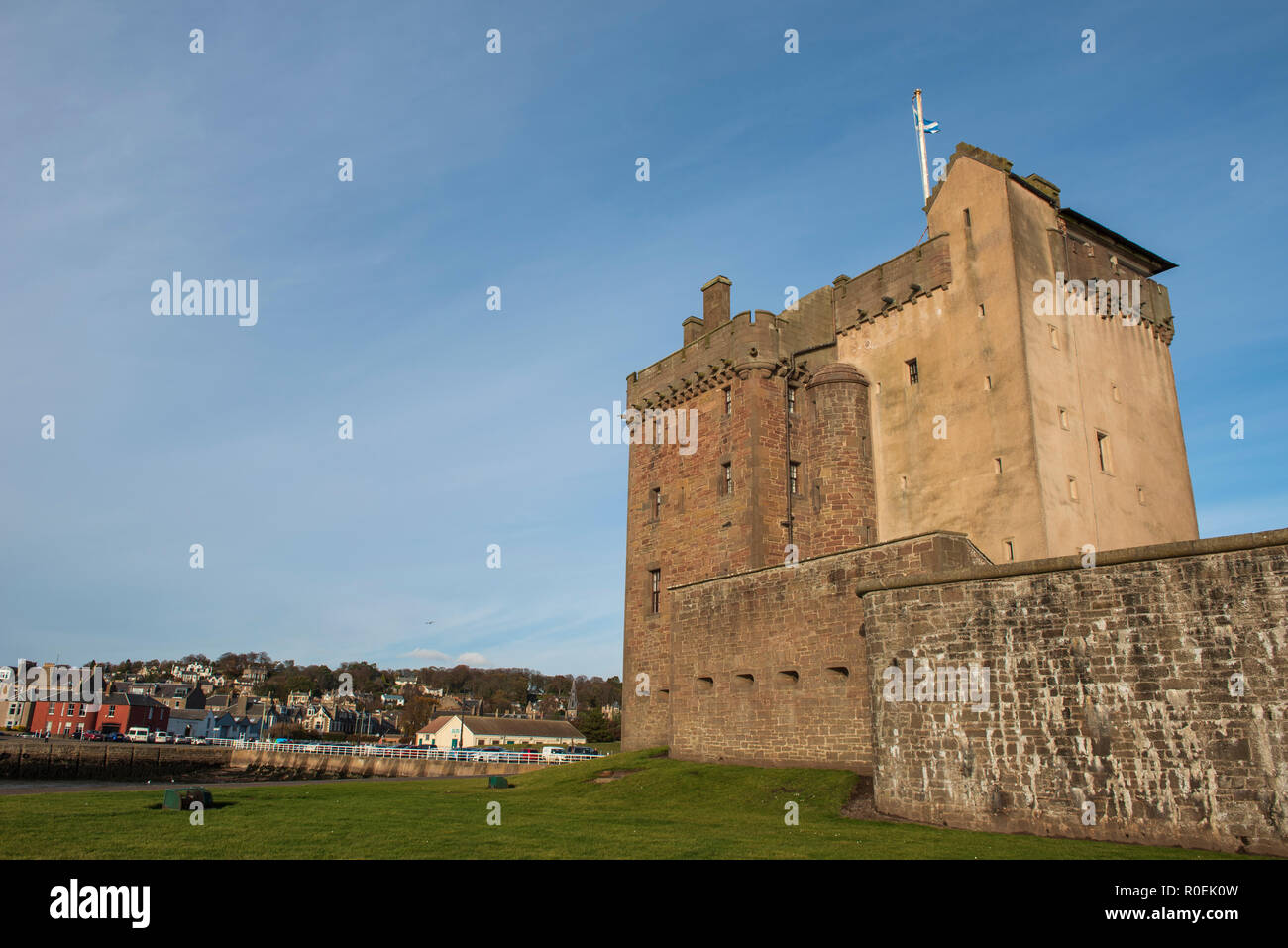 Broughty Castle, Broughty Ferry, Dundee, Tayside, Scotland. Stock Photo