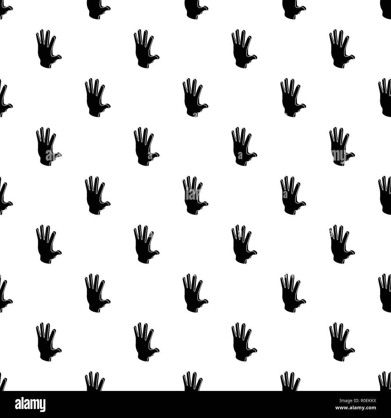 Election greeting hand pattern vector seamless Stock Vector