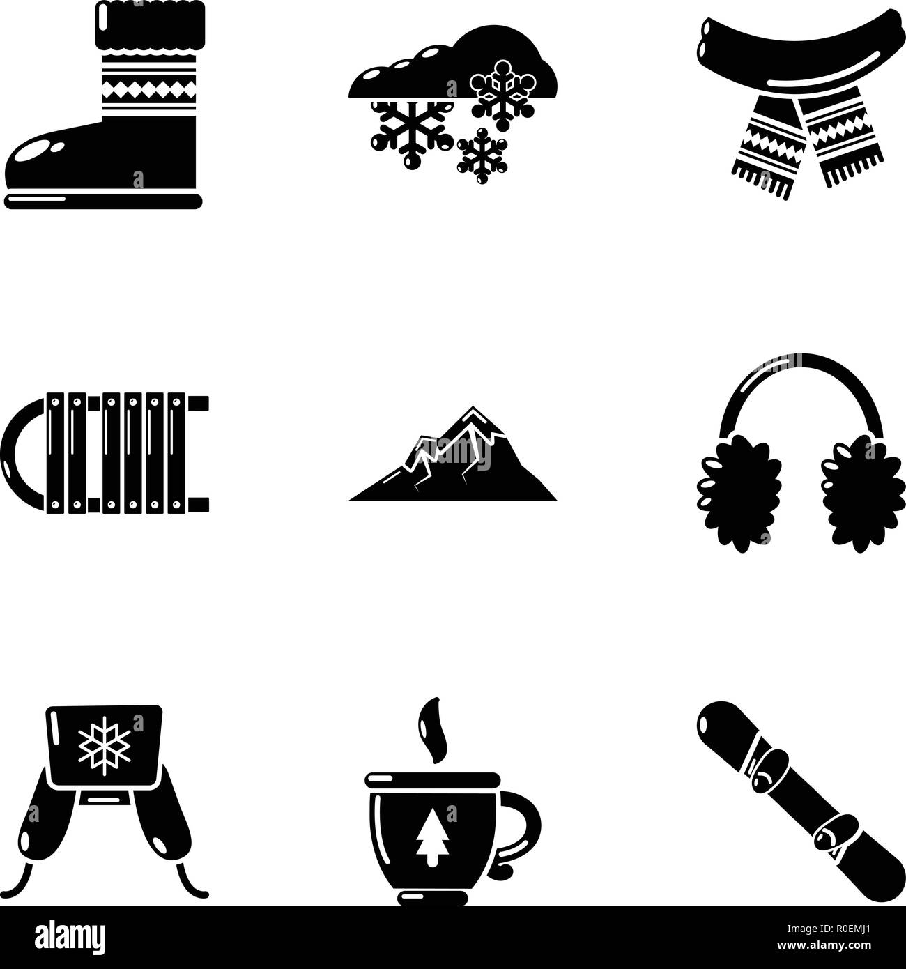 Hosiery icons set, simple style Stock Vector Image & Art - Alamy