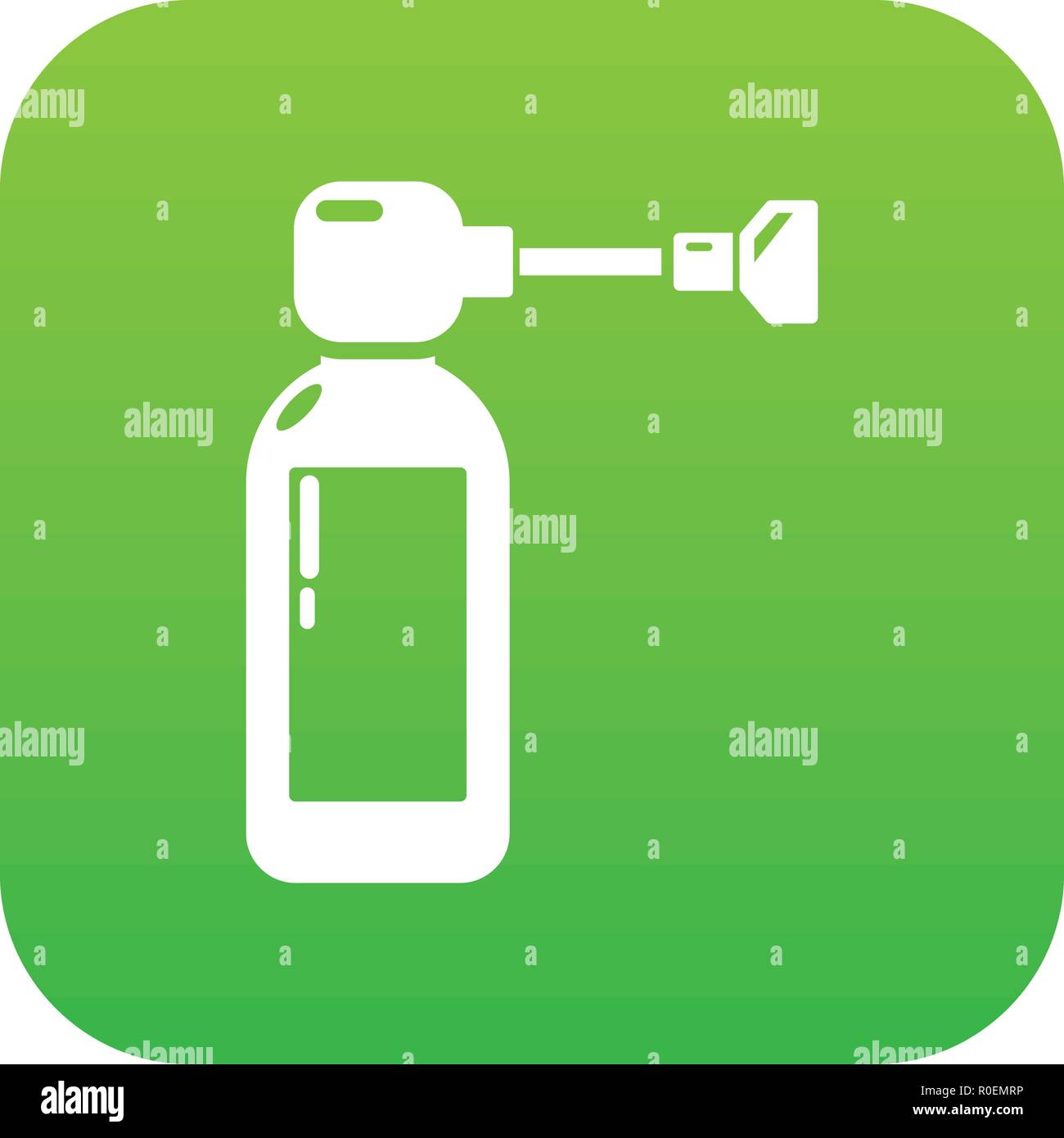 Inhaler icon green vector Stock Vector Image & Art - Alamy