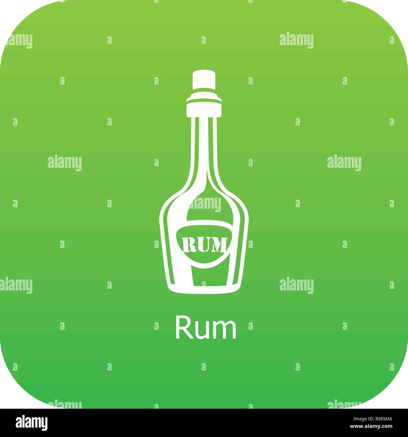 Rum icon green vector Stock Vector Image & Art - Alamy