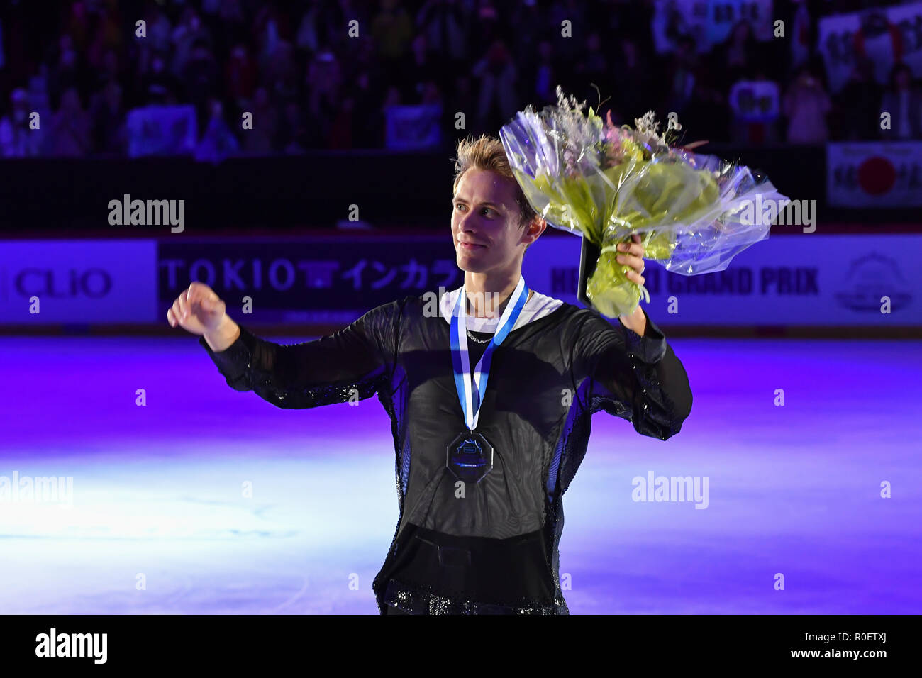 Helsinki, Finland. 4th Nov 2018. Czech Republic's Michal Brezina (2nd
