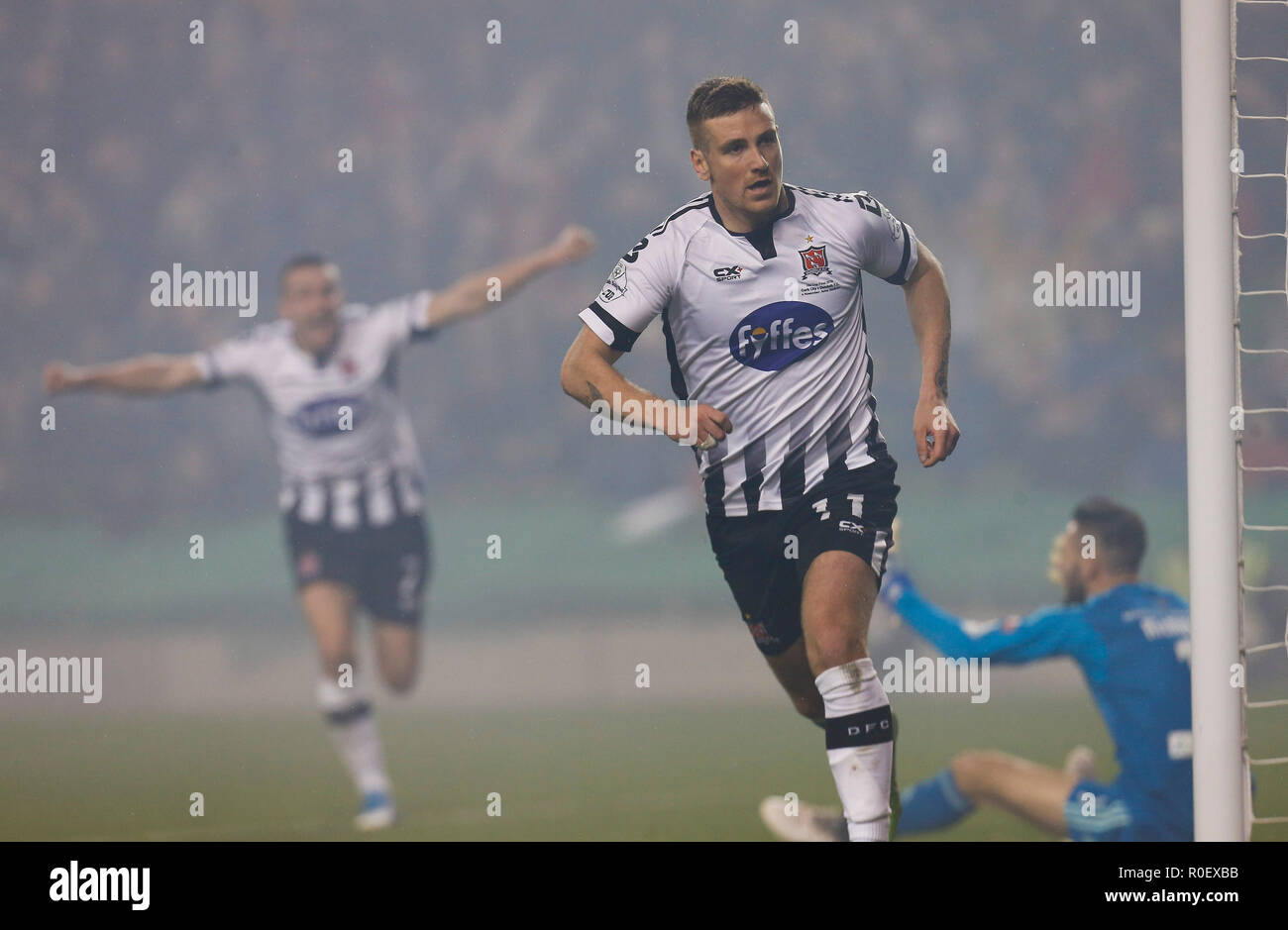 Aviva Stadium Dublin Ireland 4th Nov 2018 Irish Daily Mail Fai Cup Final Cork City Versus Dundalk Patrick Mceleney Of Dundalk Celebrates Scoring His Side Go Ahead Goal 1 2 In The 73rd