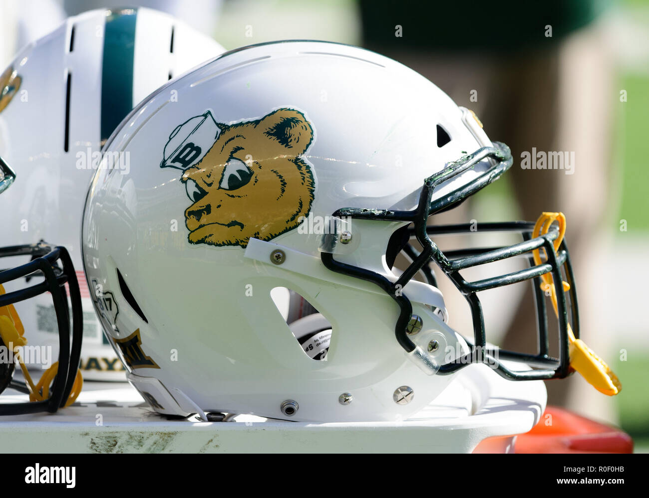 Waco Texas USA. 3rd Nov 2018. Baylor Bears helmet during the