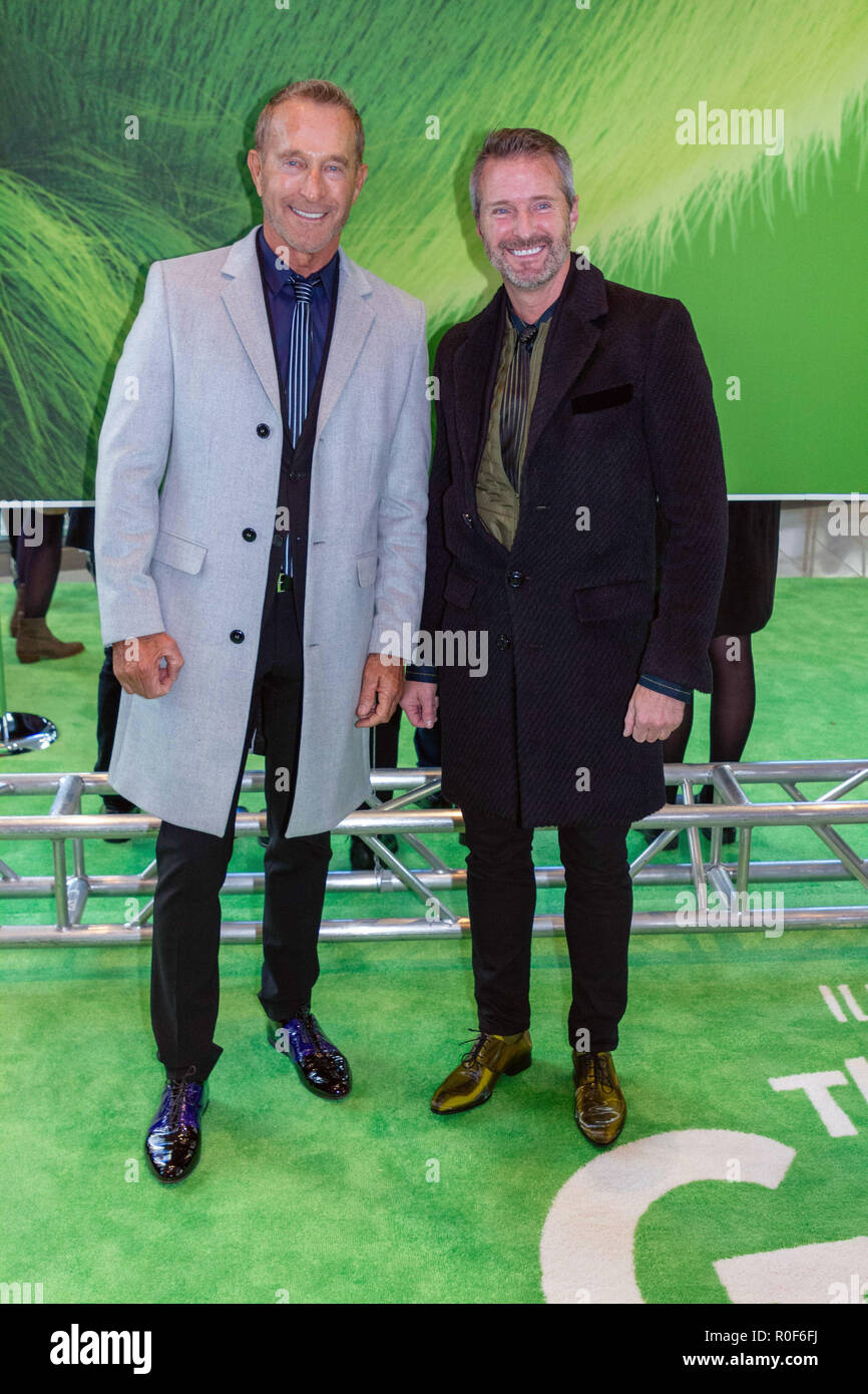 New York, NY, USA. 3rd November, 2018. Franklin Broeren and Robert Taylor attend the world premiere of Dr Seuss’s “The Grinch' at Alice Tully Hall in New York City on November 3, 2018. Credit: Jeremy Burke/Alamy Live News Stock Photo