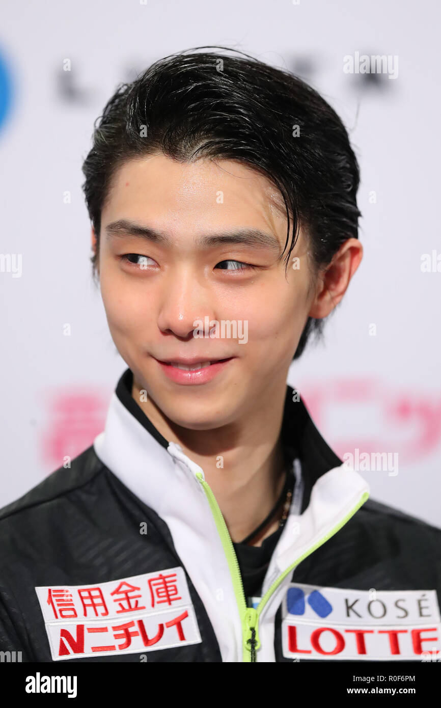 Helsinki Ice Hall, Helsinki, Finland. 4th Nov, 2018. Yuzuru Hanyu (JPN