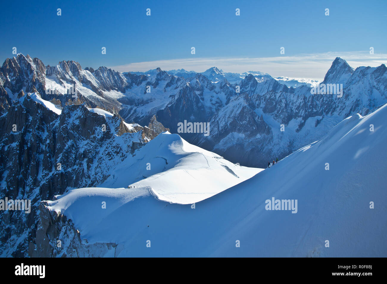 The Aiguille du Midi is a mountain in the Mont Blanc massif within the ...