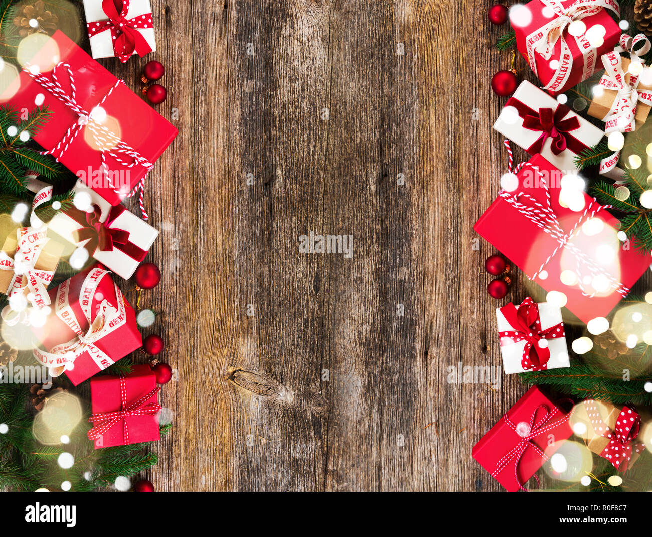 Christmas gift giving Stock Photo - Alamy