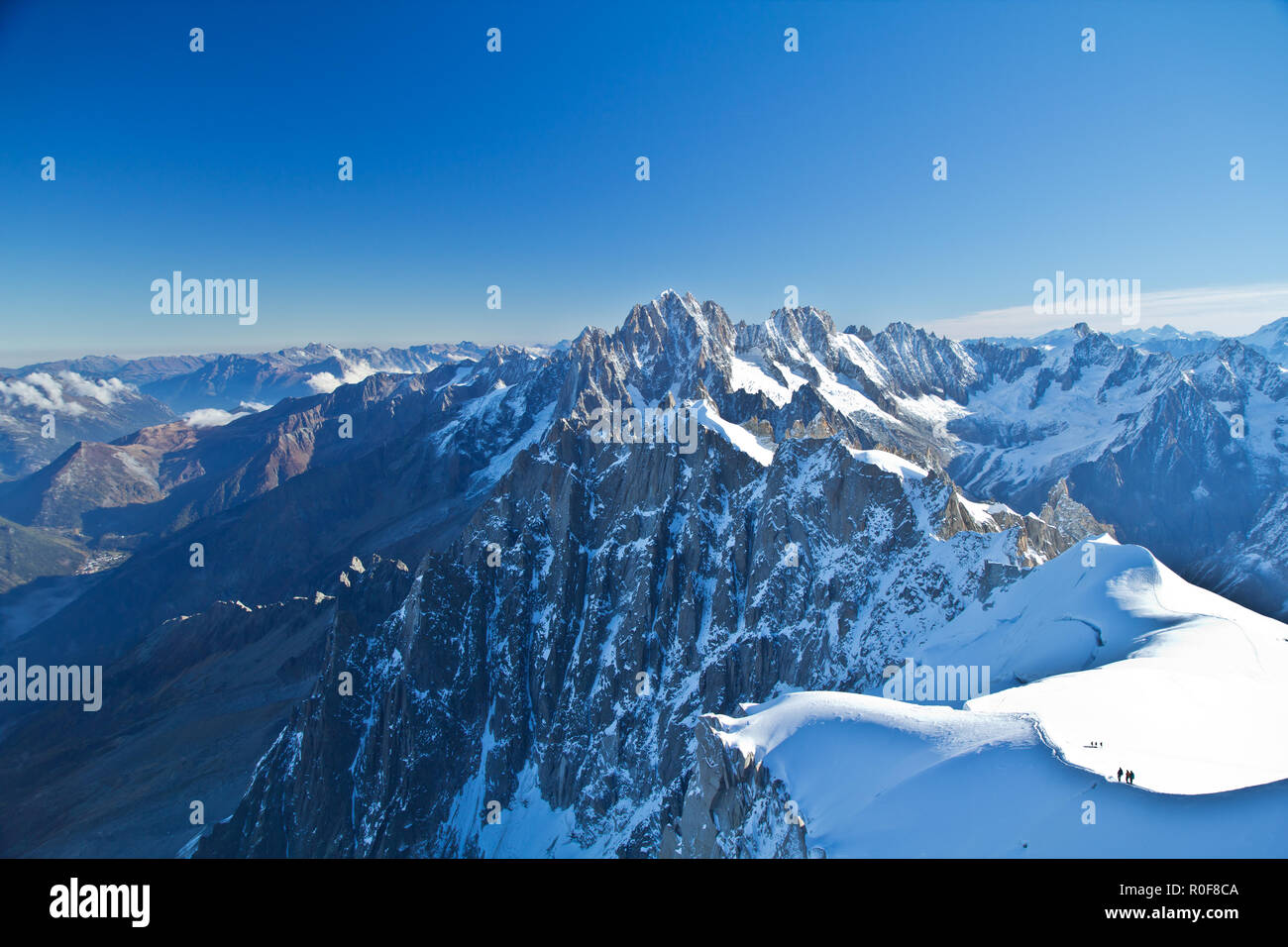 The Aiguille du Midi is a mountain in the Mont Blanc massif within the ...