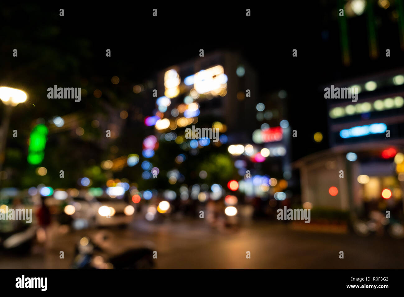 Blurry outdoor street scene hi-res stock photography and images - Alamy