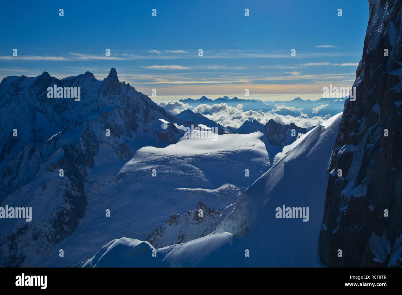 The Aiguille du Midi is a mountain in the Mont Blanc massif within the ...