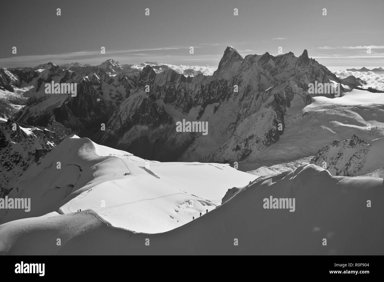 The Aiguille du Midi is a mountain in the Mont Blanc massif within the ...