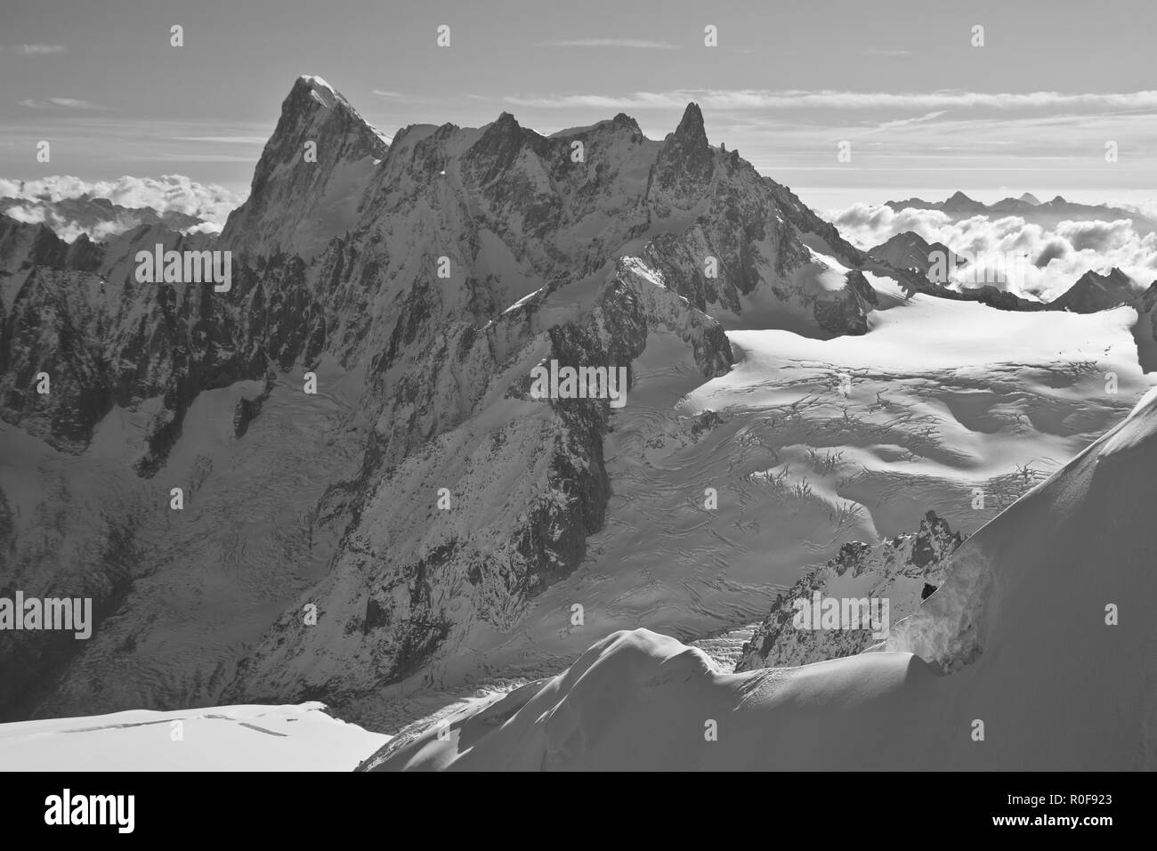 The Aiguille du Midi is a mountain in the Mont Blanc massif within the ...