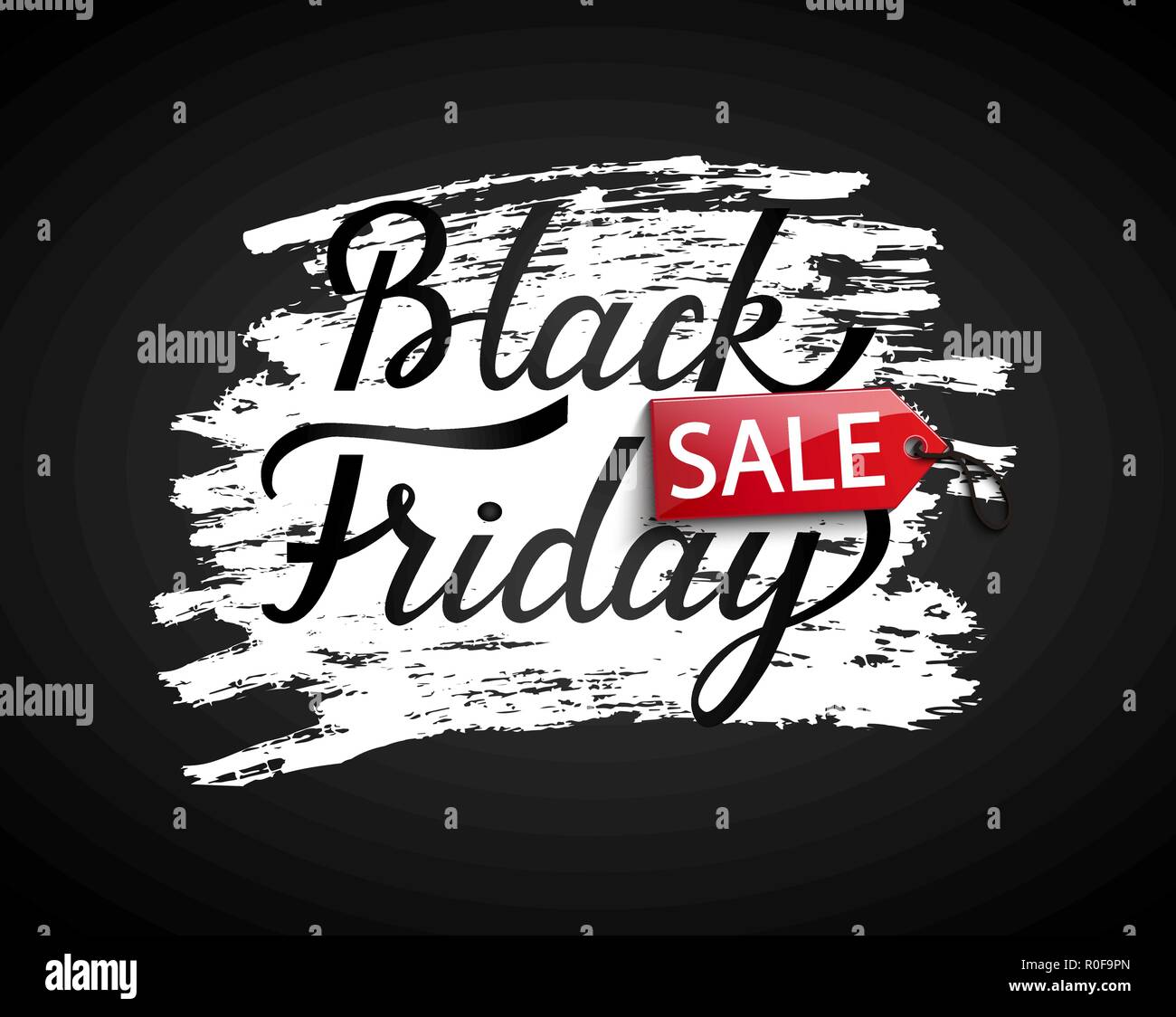 Black friday Sale banner on black background. Perfect template for flyers, discount cards, web, posters, ad, promotions, blogs and social media,marketing. Vector illustration. Stock Vector