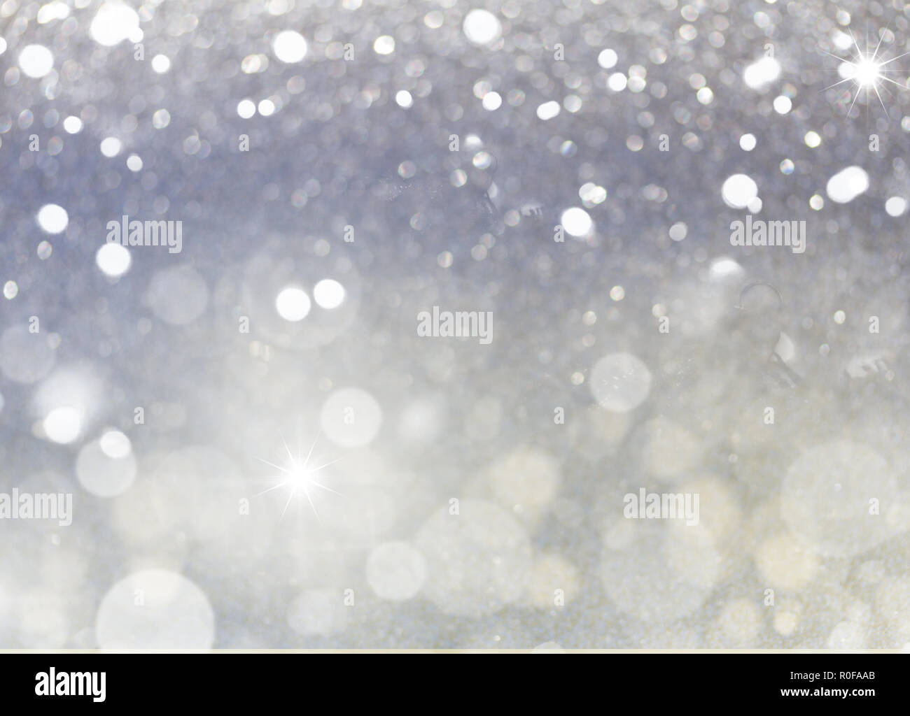 christmas lights defocused background Stock Photo