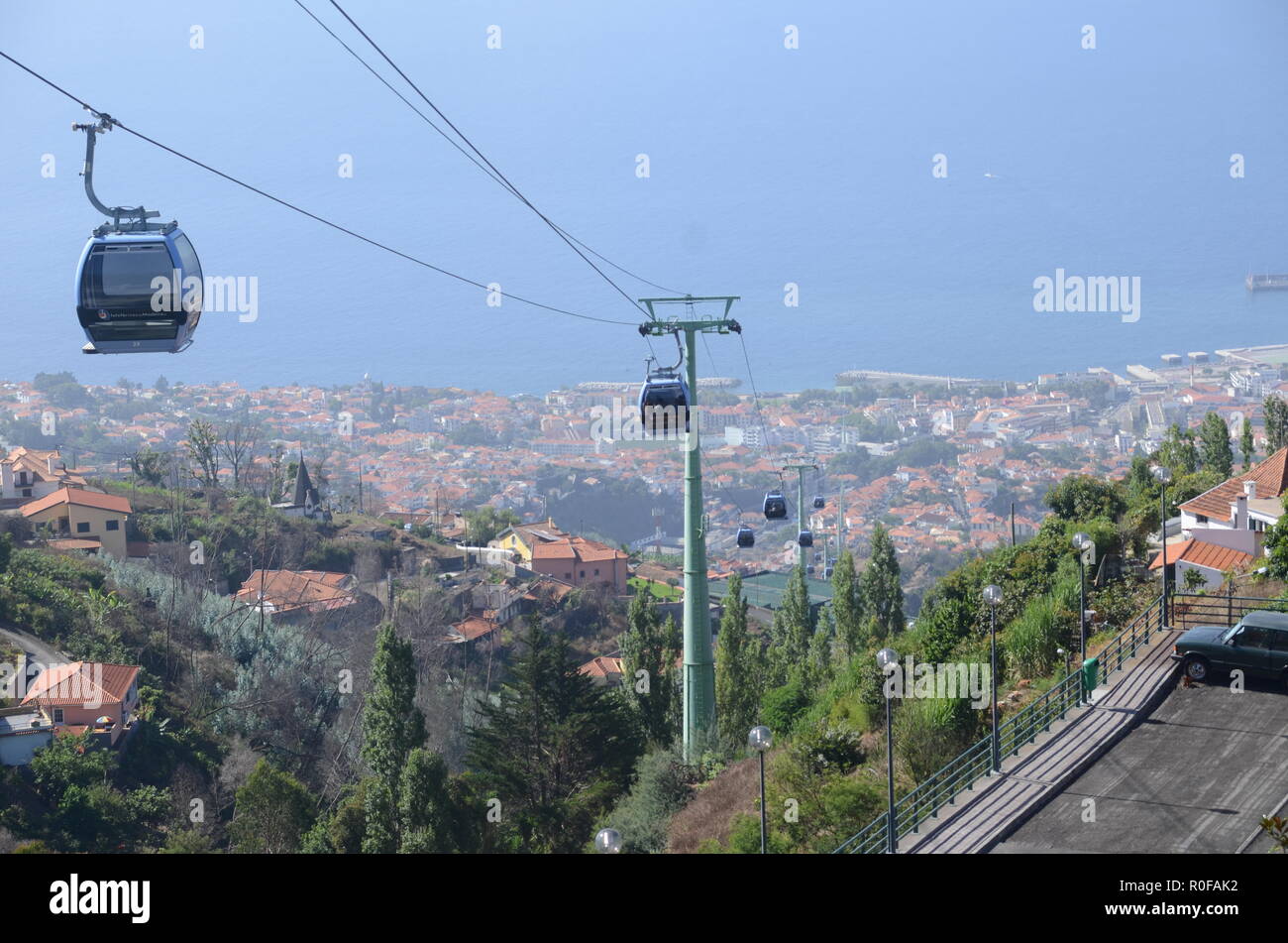Cable car, Funchal Stock Photo Alamy