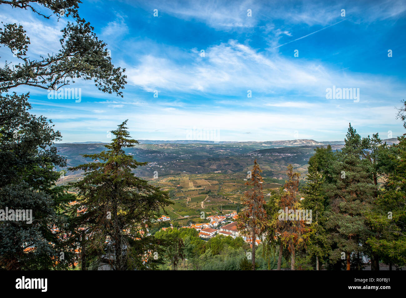 Panorama of some villages ar North of Portugal Stock Photo