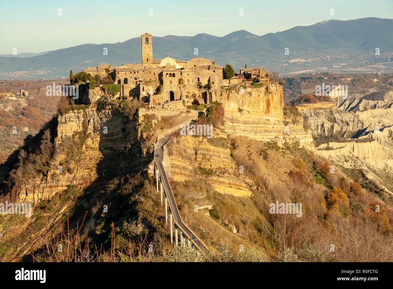 old abandoned city of civita di bagnoregio, viterbo, lazio, italy Stock ...