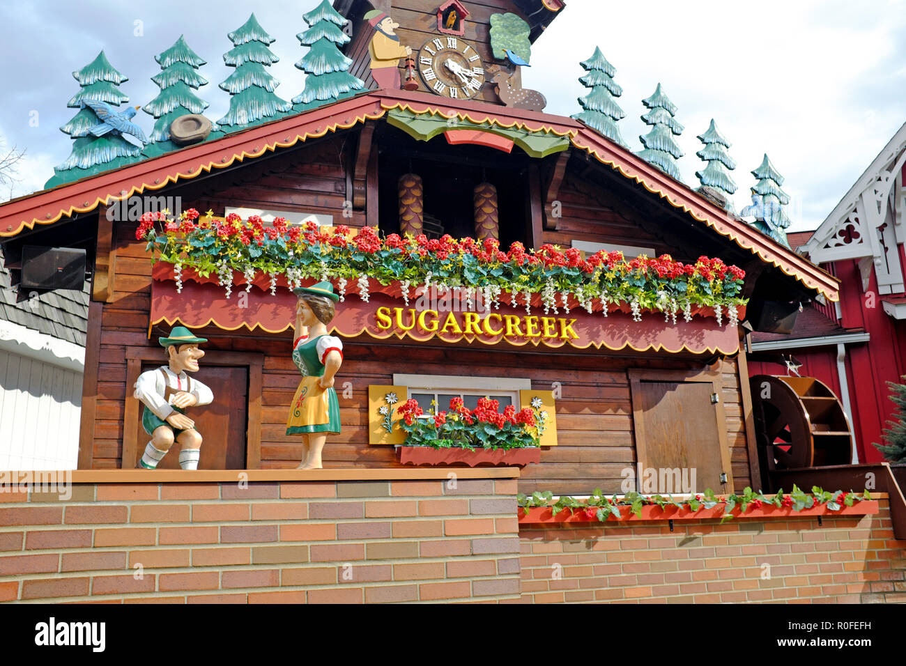 The world's largest Cuckoo Clock located in downtown Sugarcreek, Ohio