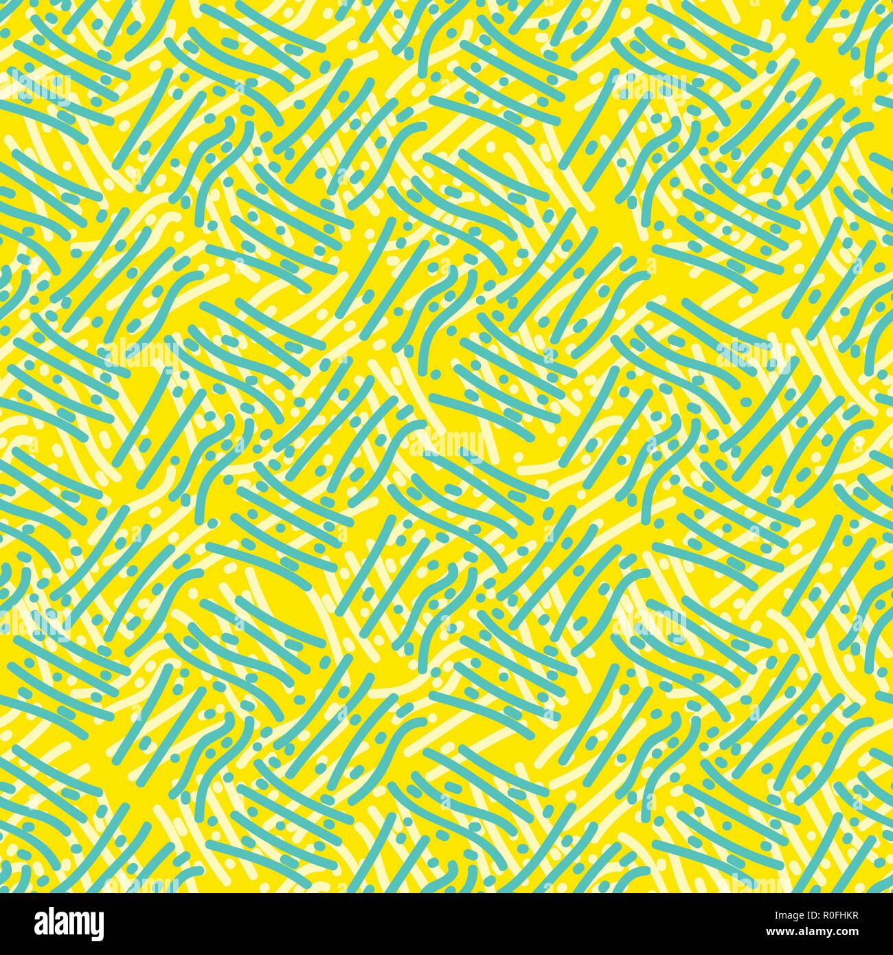 Seamless repeating background of lines and dots. Stock Vector