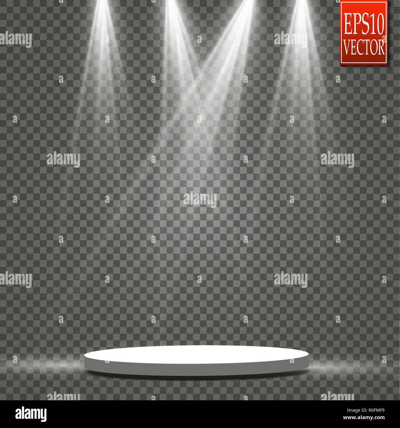 Vector Spotlights. Scene. Light Effects. Glow light effect Stock Vector ...
