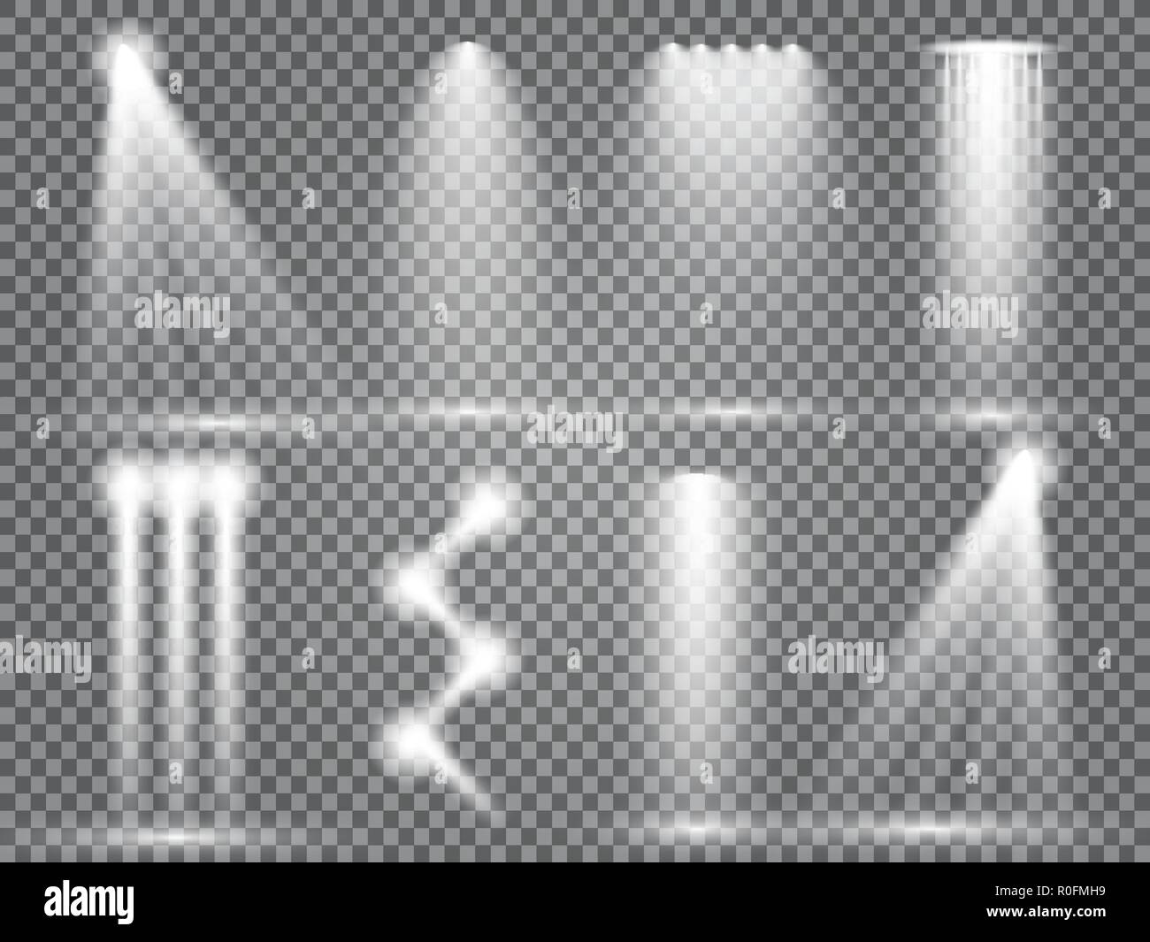 Vector Spotlights. Scene. Light Effects. Glow light effect Stock Vector ...