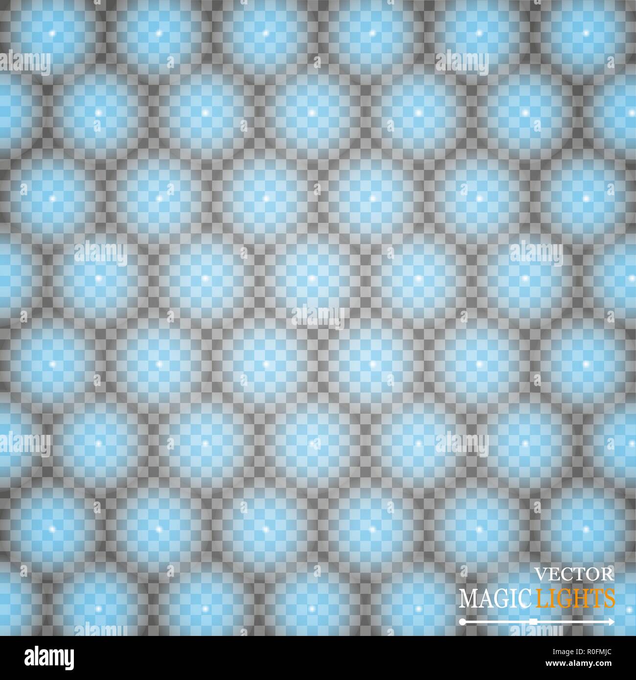Halftone pattern vector.blue the circles to the background squares. Stock Vector