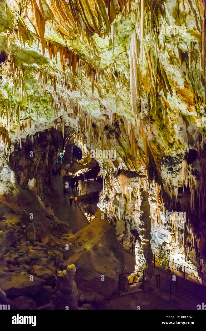 Postojna Cave. Inner Carniola region. Slovenia, Europe. Stock Photo