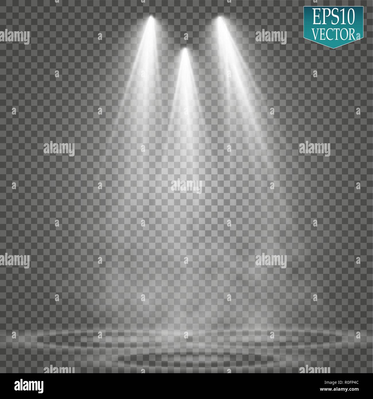 Vector Spotlights. Scene. Light Effects. Glow light effect Stock Vector ...