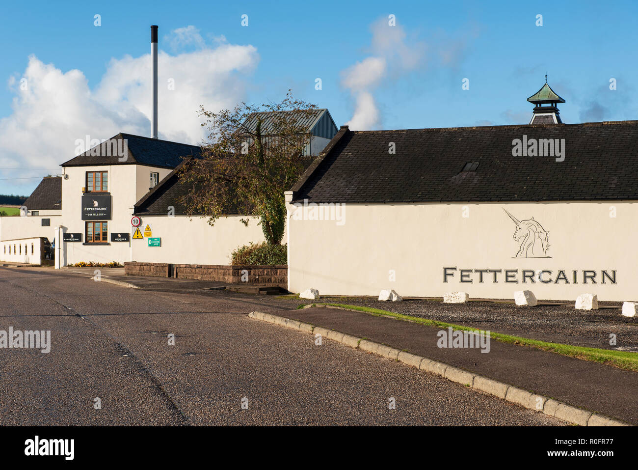 Fettercairn Distillery, Aberdeenshire, Scotland. Stock Photo
