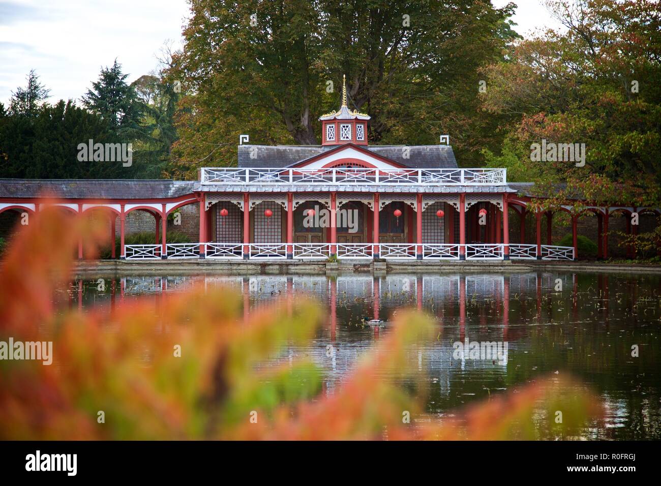 Woburn Abbey ground and gardens, Bedford, England Stock Photo