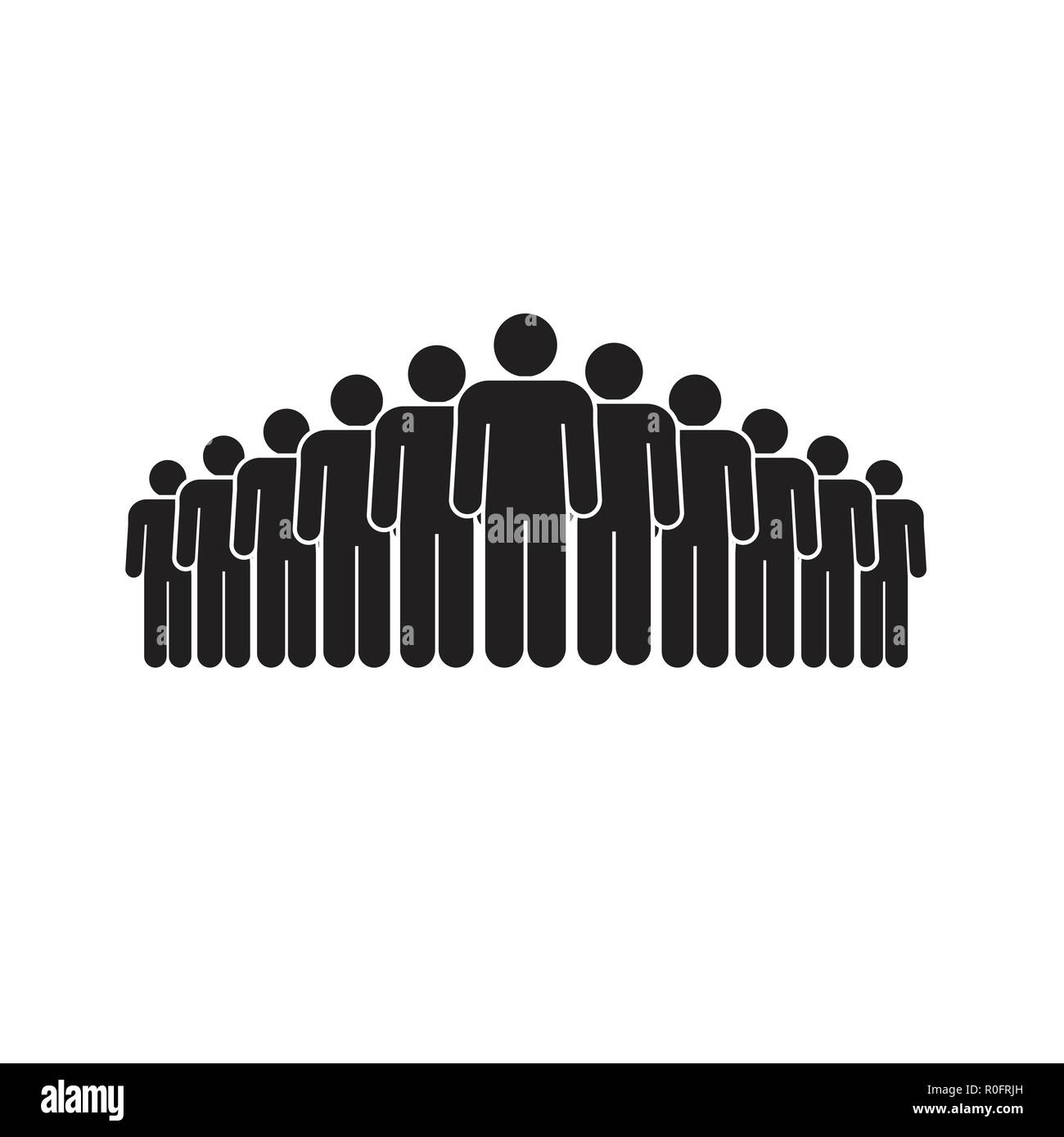 Group of people on white background icon Stock Vector Image & Art - Alamy