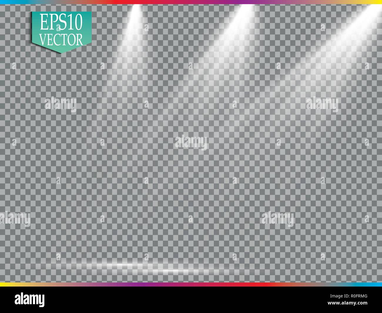 Vector Spotlights. Scene. Light Effects. Glow light effect Stock Vector ...