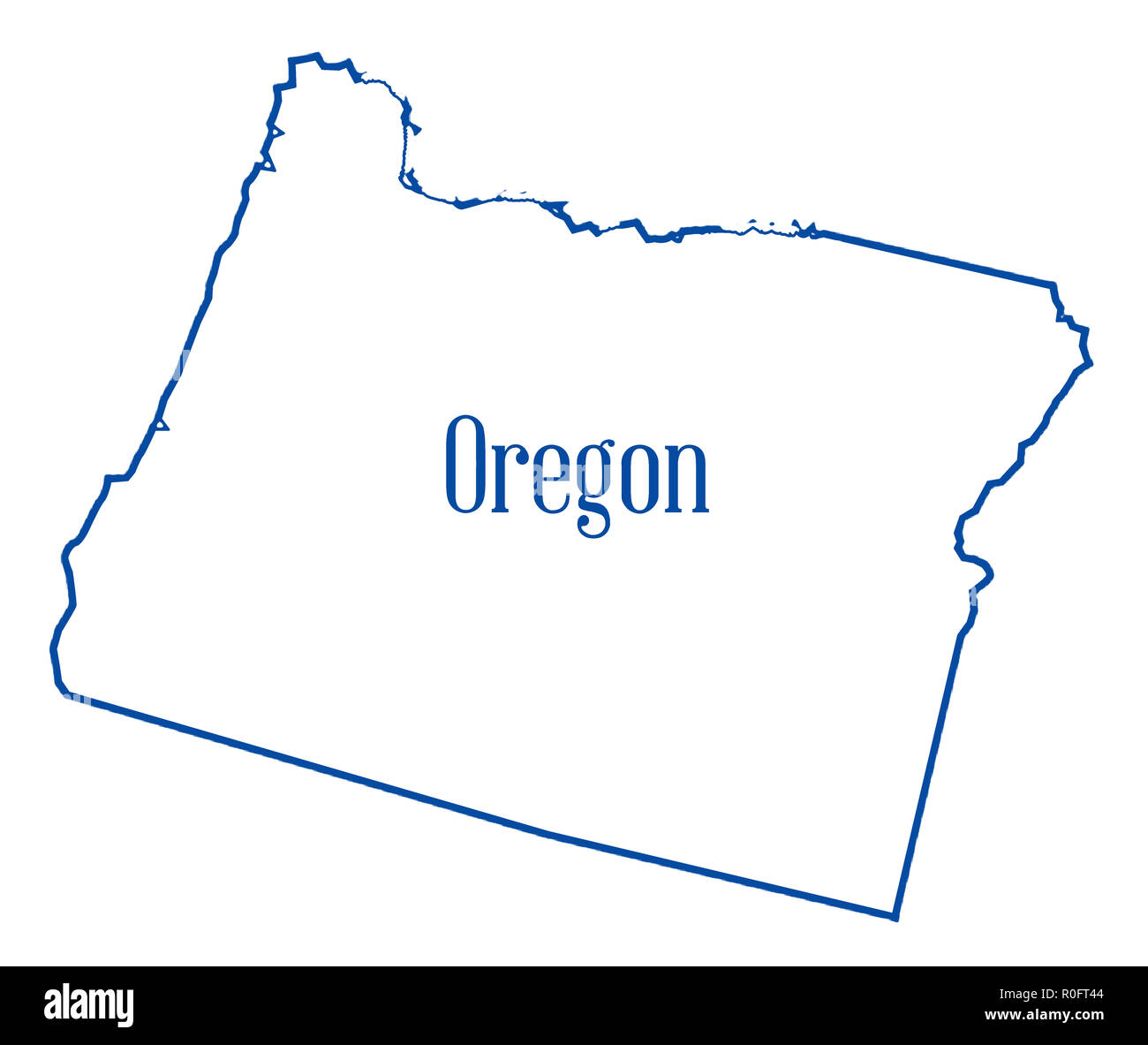 Oregon historic map hi-res stock photography and images - Alamy
