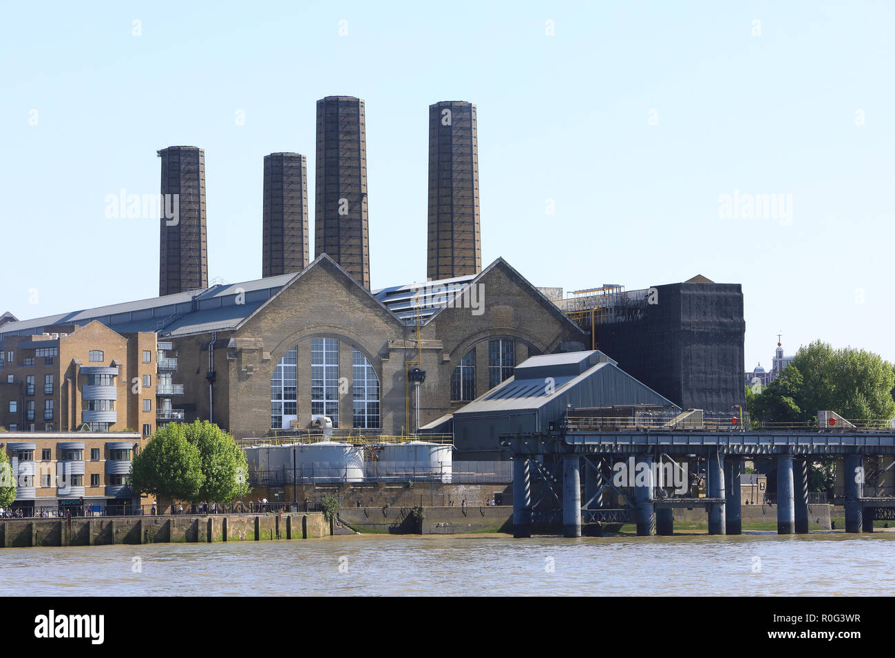 Greenwich Power Station, a standby gas and formerly oil and coalfired