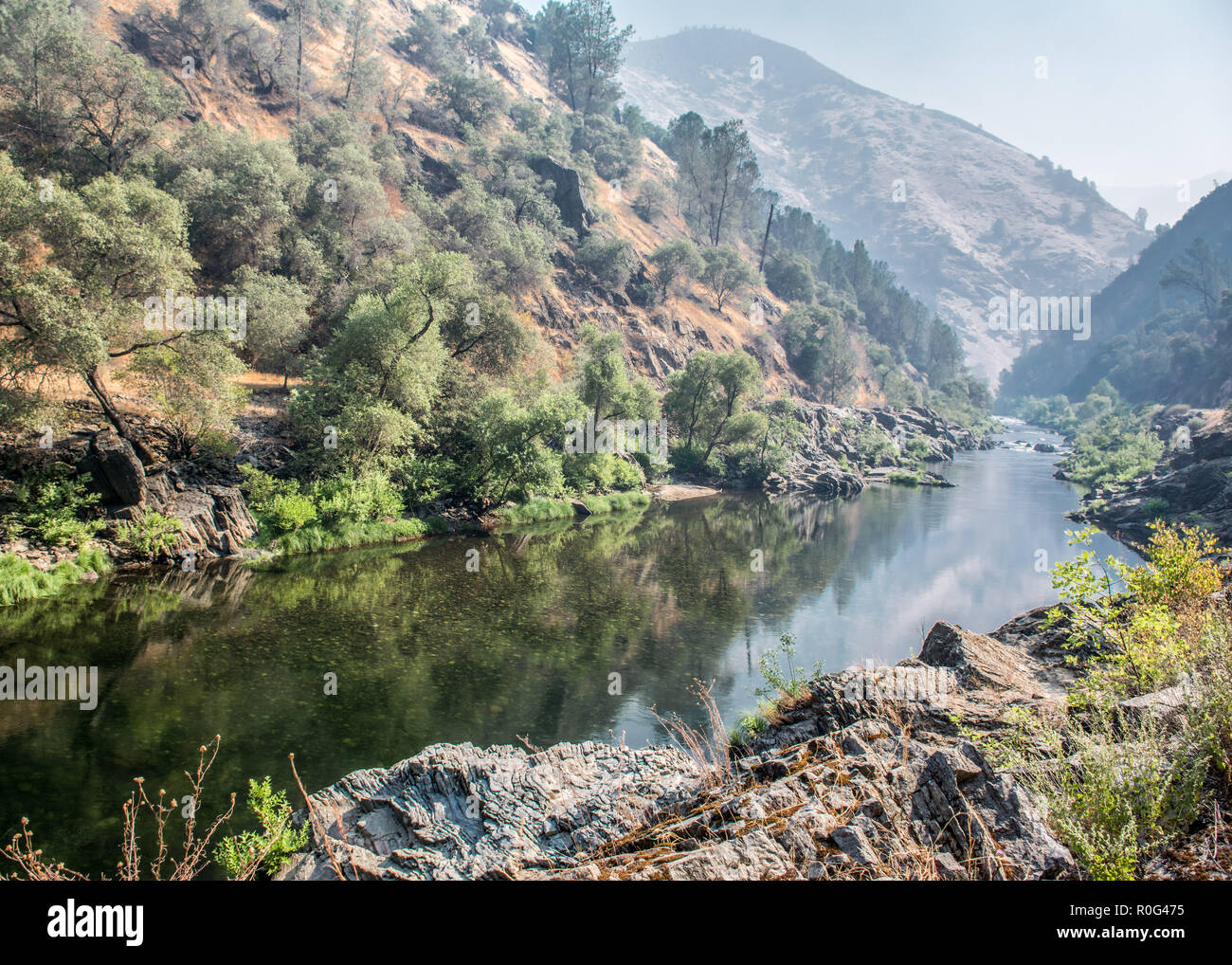 The road to Yosemite valley. Stock Photo