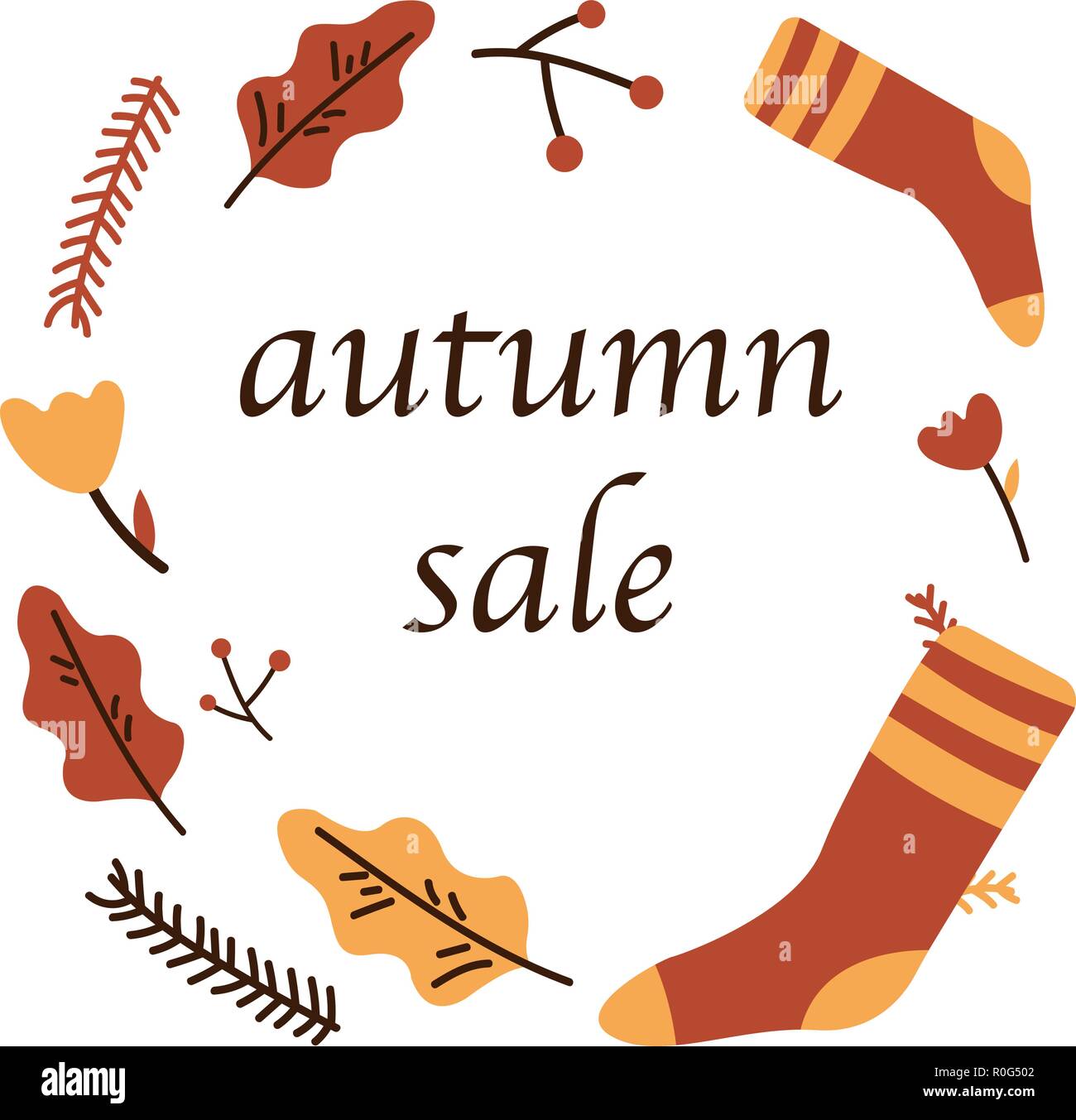 Autumn Sale Poster Of Discount Promo Web Banner For Autumnal