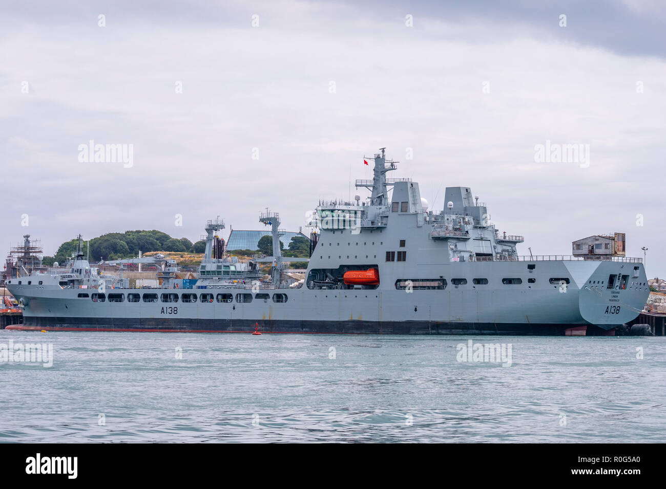 RFA Tidesurge A138 - docked at Falmouth, Cornwall, UK. Stock Photo