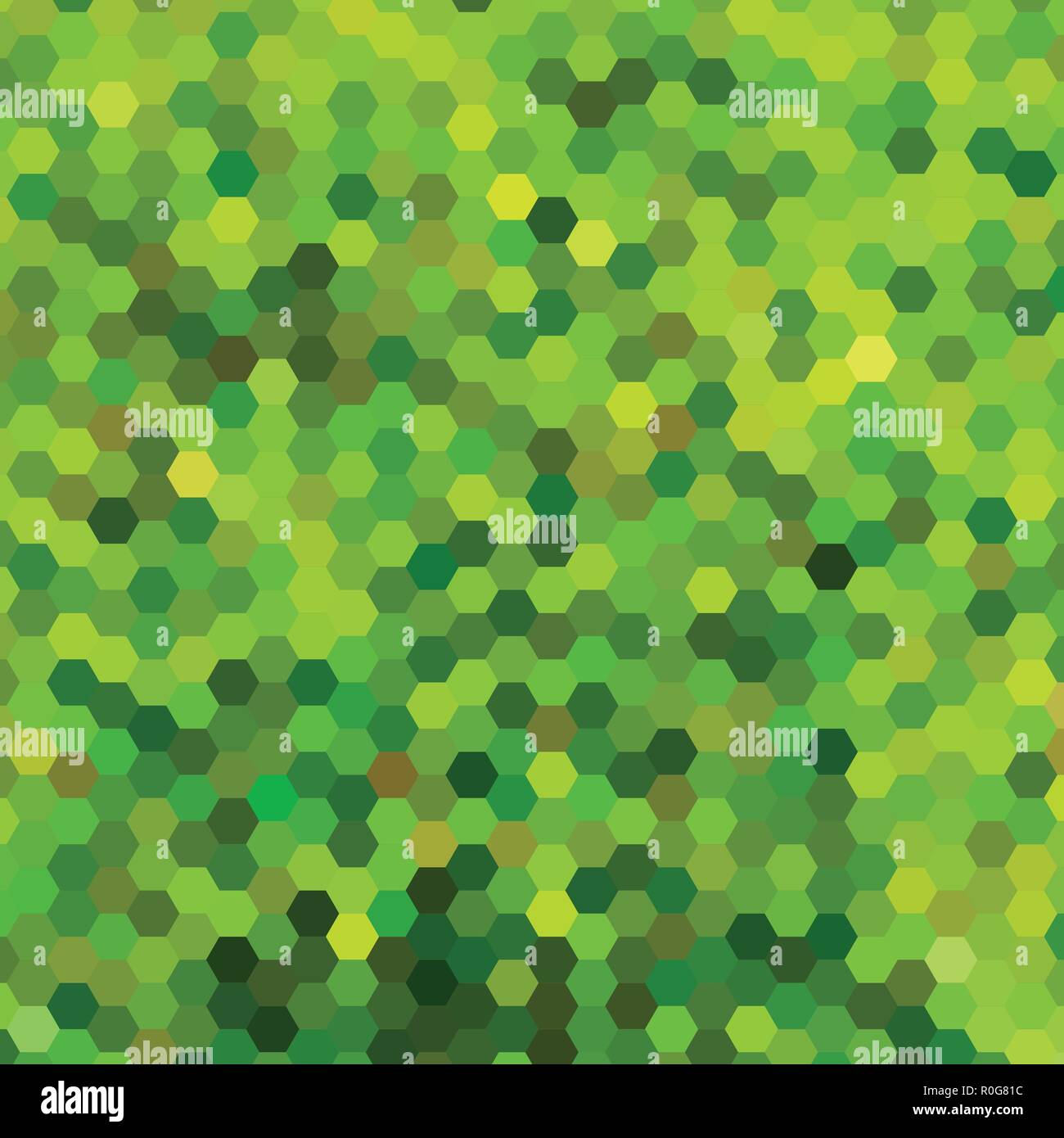 abstract vector geometric hexagon background - green and brown Stock ...