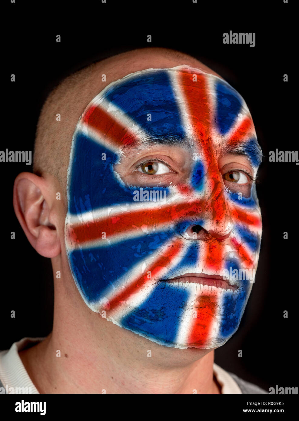 Face paint and british flag hires stock photography and images Alamy