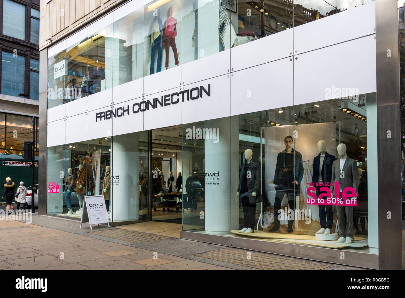 A branch of French Connection in Oxford Street, London. Stock Photo