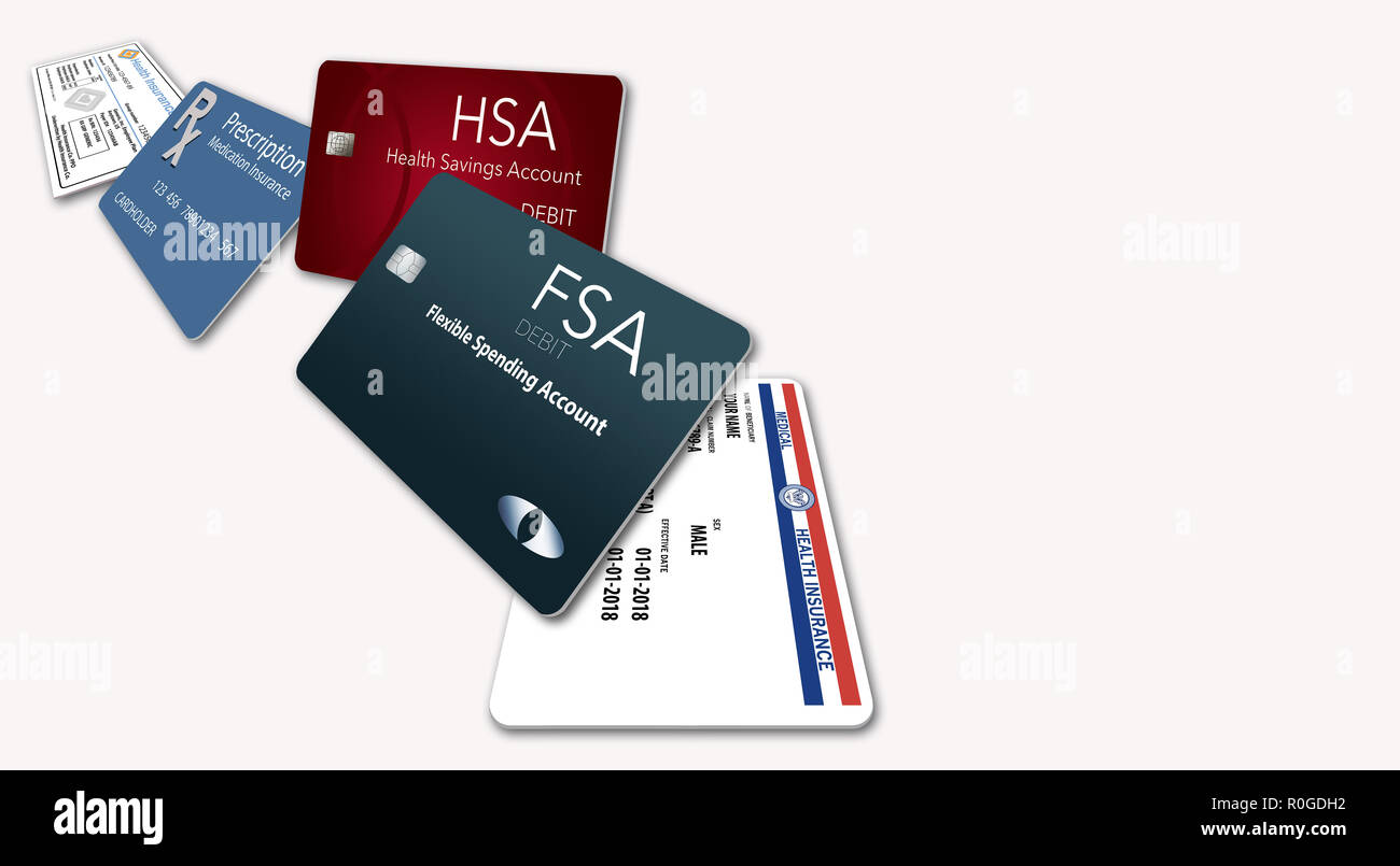 Card Collection Insurance All of your medical cards are shown. FSA, HSA, prescription card ...
