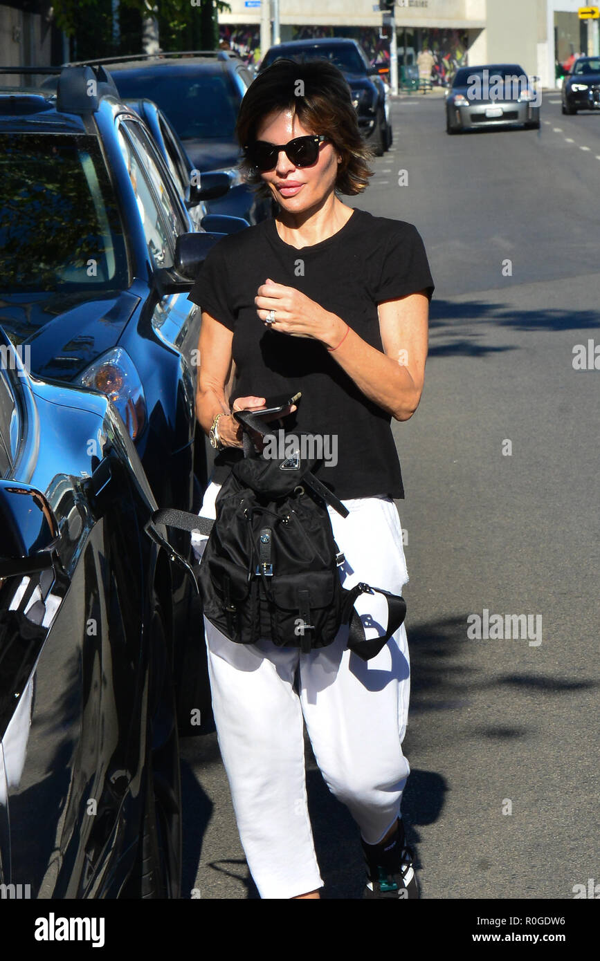 Lisa Rinna goes shopping at Marc Jacobs on Melrose Avenue wearing Adidas  sneakers and with a Prada backpack Featuring: Lisa Rinna Where: Los  Angeles, California, United States When: 05 Oct 2018 Credit: