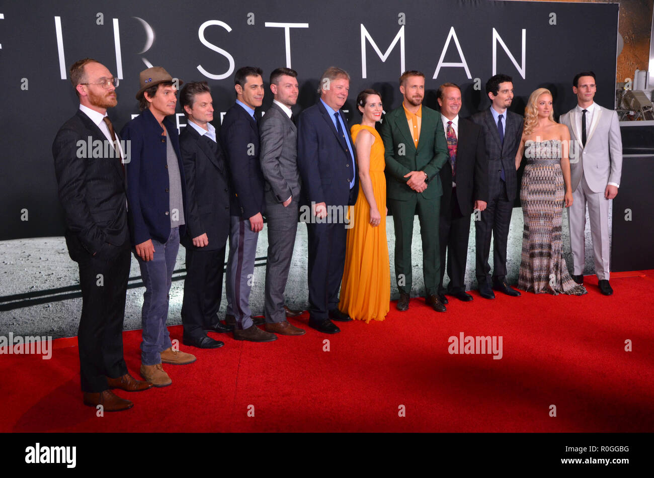 'First Man' Premiere - Arrivals  Featuring: Lukas Haas, Patrick Fugit, Josh Singer, Claire Foy, Ryan Gosling, Damien Chazelle Where: Washington DC, District Of Columbia, United States When: 04 Oct 2018 Credit: WENN.com Stock Photo
