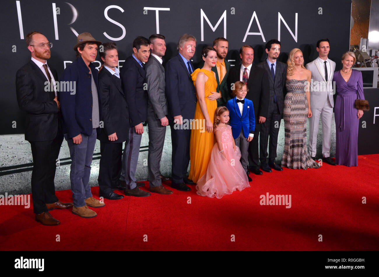 'First Man' Premiere - Arrivals  Featuring: Lukas Haas, Patrick Fugit, Josh Singer, Claire Foy, Ryan Gosling, Damien Chazelle Where: Washington DC, District Of Columbia, United States When: 04 Oct 2018 Credit: WENN.com Stock Photo