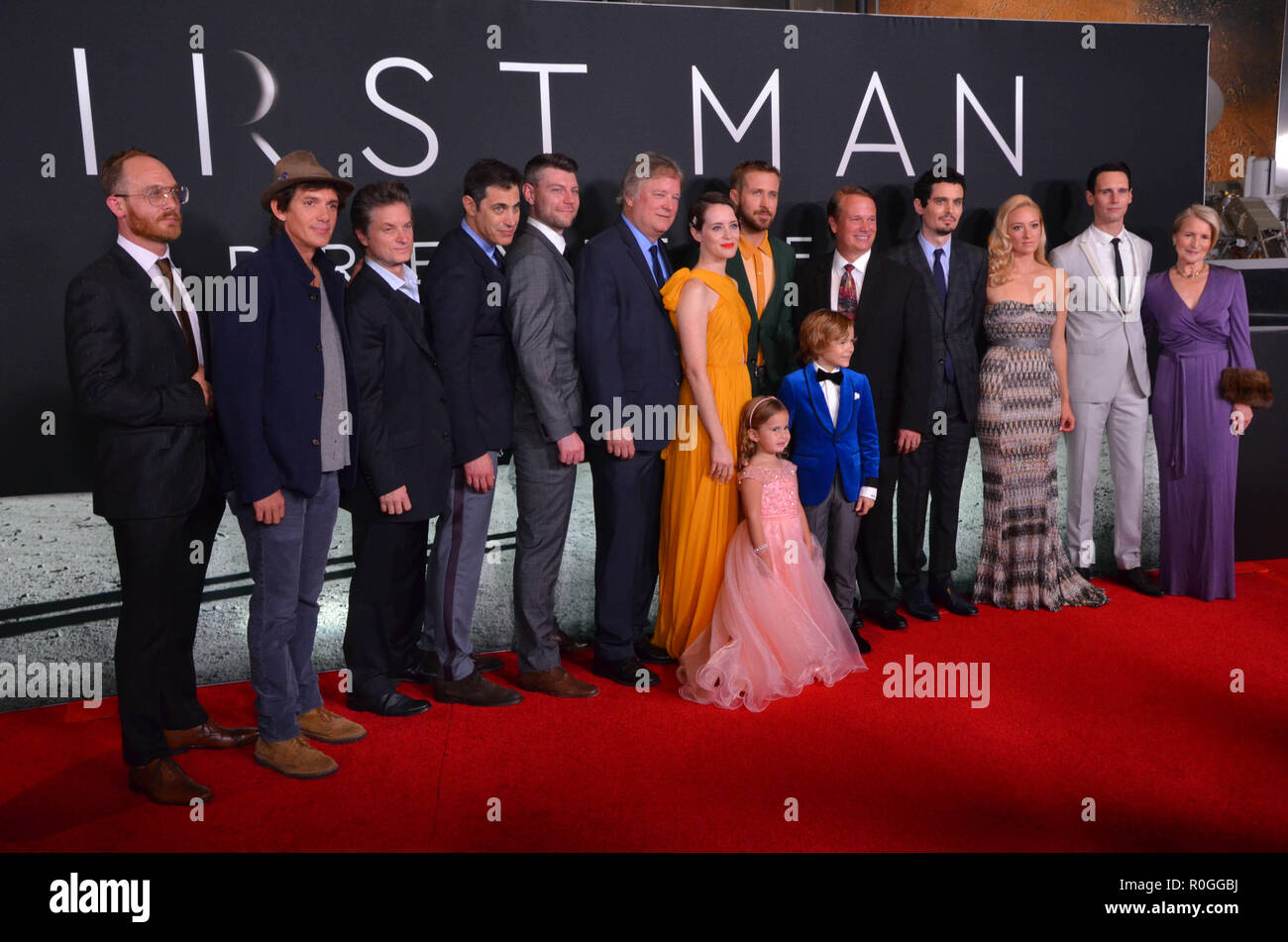 'First Man' Premiere - Arrivals  Featuring: Lukas Haas, Patrick Fugit, Josh Singer, Claire Foy, Ryan Gosling, Damien Chazelle Where: Washington DC, District Of Columbia, United States When: 04 Oct 2018 Credit: WENN.com Stock Photo